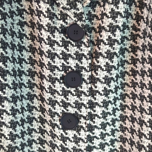 Kasper Plus Size Houndstooth Jacquard Jacket 20 - Picture 5 of 16